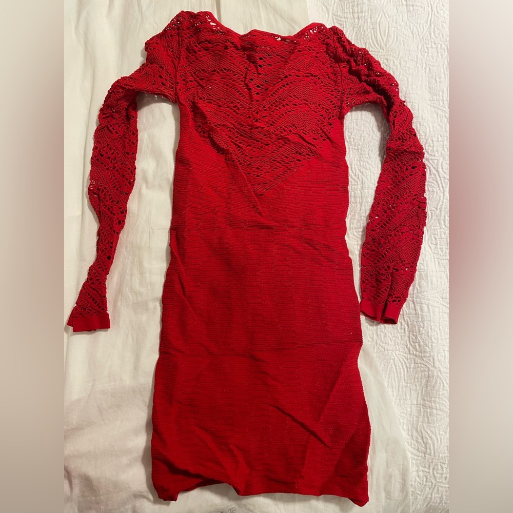 Red Bebe Dress - Picture 2 of 3